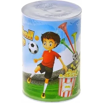 Pokladnička POKLADNIČKA PLECHOVKA CHLAPECKÁ FOTBALOVÝ MÍČ