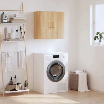 Koupelnový nábytek Závěsná skříňka, dub sonoma, 60x31x60 cm, dřevěný kompozit