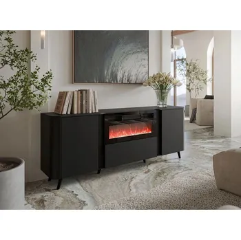 Komoda Komoda Mirjan24 200 x 39 x 76 cm, černá matná