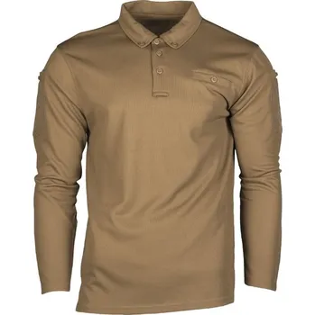 Pánské tričko Triko/polokošile TACTICAL QUICK DRY dlouhý rukáv COYOTE Triko/polokošile TACTICAL QUICK DRY dlouhý rukáv COYOTE vel. S