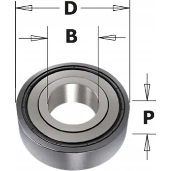 Fréza CMT 791.010.00 Ložisko D=12,7 d=6,35 T=4,8