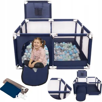 Dětská ohrádka Ohrádka Selonis OHRÁDKA S KOŠEM A MÍČKY 125 x 125 cm