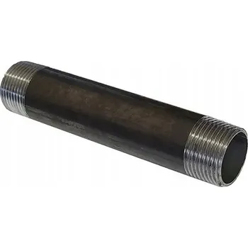 Vodovodní potrubí NÁTRUBEK TRUBKA ČERNÁ SE SVÁREM, ZÁVIT 1/2" - 6 CM