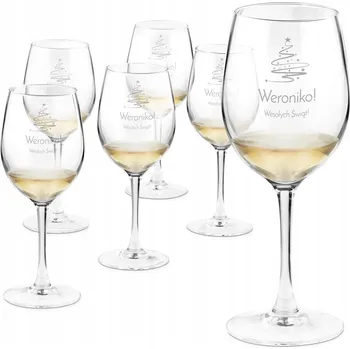 Sklenice Skleničky na bílé víno Murrano bezbarvé 350 ml 6 ks