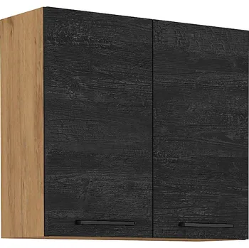 Kuchyňská skříňka VIGO d | horní skříňka 80G-72 2F s policemi | 80 cm | lancelot/dark wood