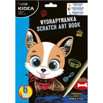 Obraz Škrabací obrázky s bambusovým rydlem Kidea Psi 6 archů