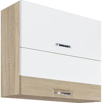 PREMIO sc | horní skříňka PRE-48G výklopná | 80 cm | sonoma/bílá lesk