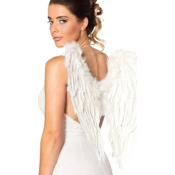 Karnevalový doplněk Andělská křídla bílá 50x50 cm