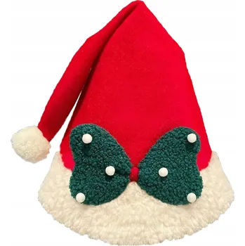 Čepice MIKULÁŠSKÁ ČEPICE PRO DĚTI I DOSPĚLÉ, UNIVERZÁLNÍ, S BAMBULKOU, 40 cm