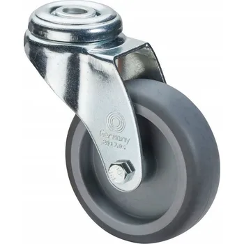 Pojezdové kolečko Otočné kolečko s gumovou obručí pro vozík, 50 mm, nosnost 50 kg