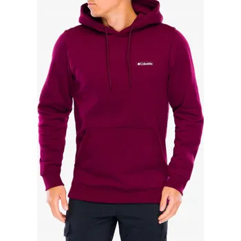 Pánská móda Mikina s kapucí Columbia Meridian Creek Graphic Hoodie - vínová, velikost XL