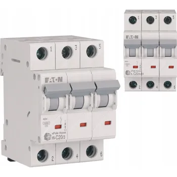Jistič Jistič 3P C 20A 6kA HN-C20/3