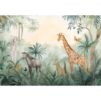 Fototapeta FOTOTAPETA PRO DĚTI ZVÍŘATA LES TAPETA DO DĚTSKÉHO POKOJE 400x280