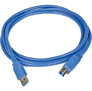 Datový kabel Kabel USB A - USB B Cablexpert CCP-USB3-AMBM-0.5M modrý, 0,5 m