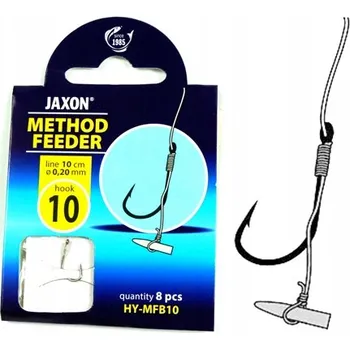 Rybářský háček Háčky na dno, s návazcem, s protihrotem Jaxon Method Feeder MFB 8 ks