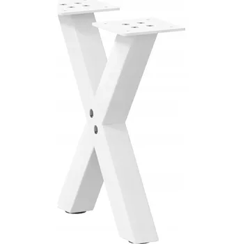 Konferenční stolek Nohy ke konferenčnímu stolku, 2 ks, bílé, 30x(30-31) cm, ocel