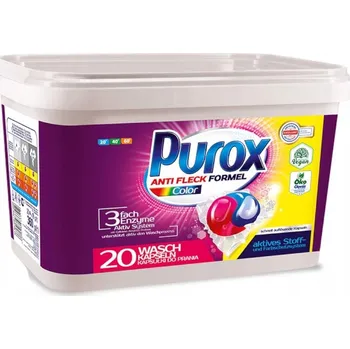Prací prostředek Purox Color prací Kapsle 20 kusů