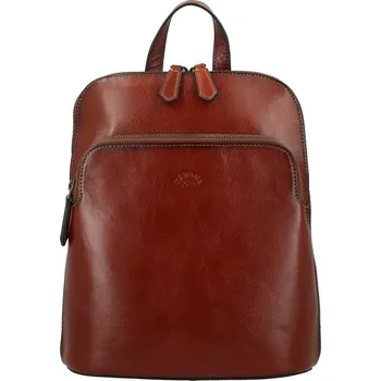 Kabelka Dámský kožený batoh hnědý - Katana Naira hnědá