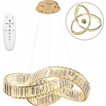 Závěsné svítidlo TOOLIGHT žluté kovové s integrovaným LED 49 W a dálkovým ovládáním