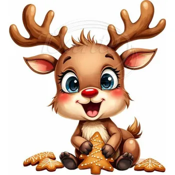 Textilní nažehlovací páska Dante Nažehlovačka Sobík a perníčky - 11 x 12 cm