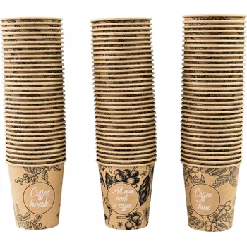 Jednorázové nádobí Papírový kelímek Kram béžový 180 ml, 100 ks