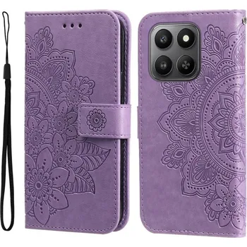 Pouzdro na mobilní telefon VSECHNONAMOBIL 124936 ART MANDALA Peněženkový obal pro Honor 400 Smart 5G / Honor X7d fialový