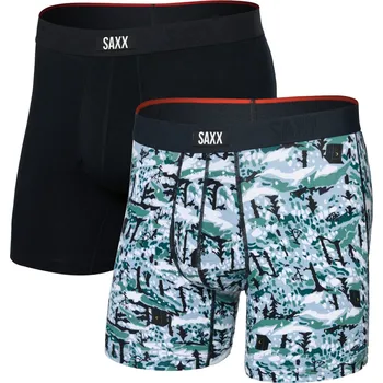 Boxerky SAXX VIBE XTRA SOFT COMFORT BOXER BRF FLY 2PK Man velikost M