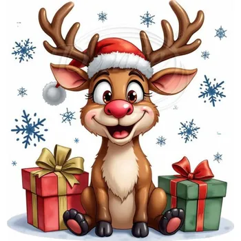 Textilní nažehlovací páska Dante Nažehlovačka Sobík a dárečky - 19 x 20 cm