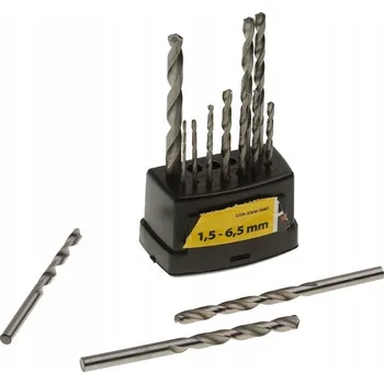 Vrták VRTÁKY DO KOVU 13 ks 1,5-6,5 mm HSS SADA