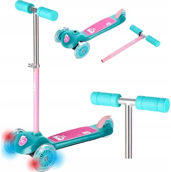 Koloběžka Tříkolová balanční dětská koloběžka se svítícími kolečky