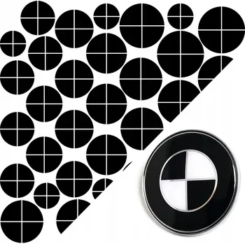 Samolepicí dekorace na vozidlo NÁLEPKA na auto | LOGO ZNAK BMW 124ks | 9 velikostí VINYLOVÁ