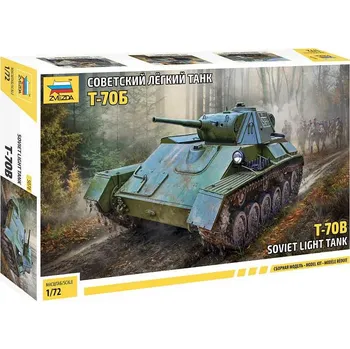 Plastikový model Tank T-70 (Zvezda 1:72)