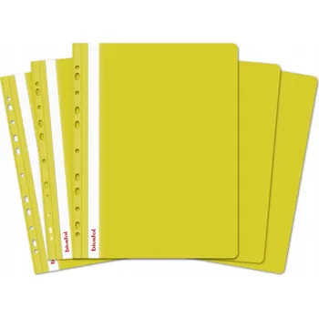1x Office Products rychlovazač, A4, euroděrování, PP, 100/170 μm, balení 25 kusů Barva: Žlutá