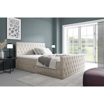 Postel Čalouněná dvoulůžková postel Veneti 200x200 vícebarevná