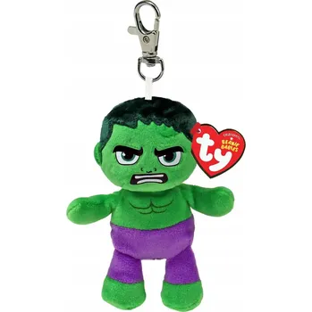 Figurka Plyšová Hračka Přívěsek Na Klíče Hulk Avengers TY - 9 Cm
