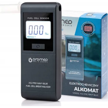 Alkohol tester Elektrochemický alkohol tester Oromed X12 PRO, tmavě modrý