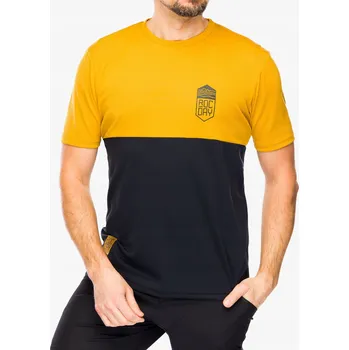 cyklistický dres Cyklistický dres Rocday Double V2 - černá/žlutá S