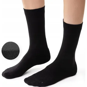 Pánské ponožky Termoaktivní ponožky polofroté, merino vlna, do těžších bot 35-37 ČERNÉ