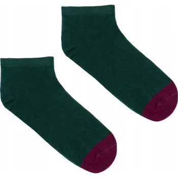 Pánské ponožky Kotníkové ponožky Ponožky KABAK lahvově zeleň 42-46 zelené velikost 42-46