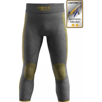Iron-ic FIS ** lyžařské legíny s certifikací proti prořezu hranami lyží při pádu Barva: Grey, Velikost: L/XL