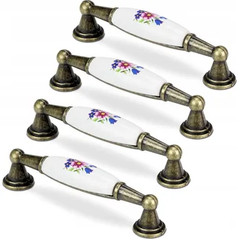 Nábytkové kování Nábytková úchytka klasická zlatá matná 11,5 x 2,1 x 3,1 cm