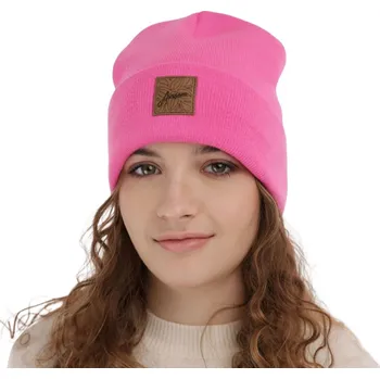 Čepice Dívčí zimní čepice tmavě růžová- Bellona 52-54