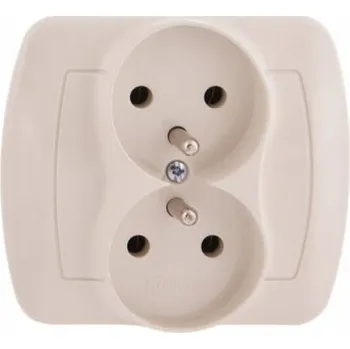 Elektrická zásuvka Elektrická Zásuvka zásuvka Kontakt-simon béžová
