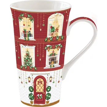 Vánoční dekorace Easy Life Porcelánový hrnek Festive Avenue