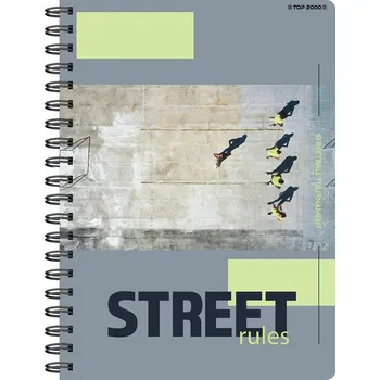 Sešit Sešit A5 s mřížkou TOP-2000, 80 listů