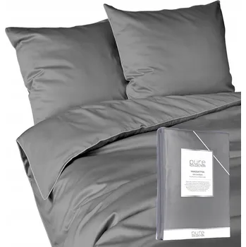 Povlečení SADA POVLEČENÍ Z BAVLNĚNÉHO SATÉNU PURE COLLECTION S LEMEM 160x200cm 2x70x80cm