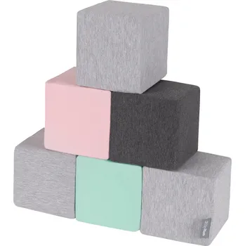 ostatní stavebnice Velké Měkké Pěnová stavebnice PRO DĚTI, Barevné, 6 kusů