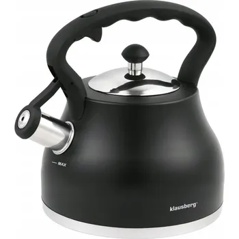 Varná konvice Konvice tradiční ocelová Klausberg 2,7 l bezbarvá, černá, modrá, šedá
