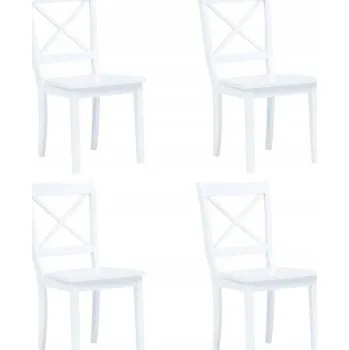 Jídelní židle Židle VidaXL bílá, 4 ks