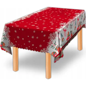 ubrus Vánoční ubrus na stůl Vánoce Štědrý den Vzory 140x180 cm